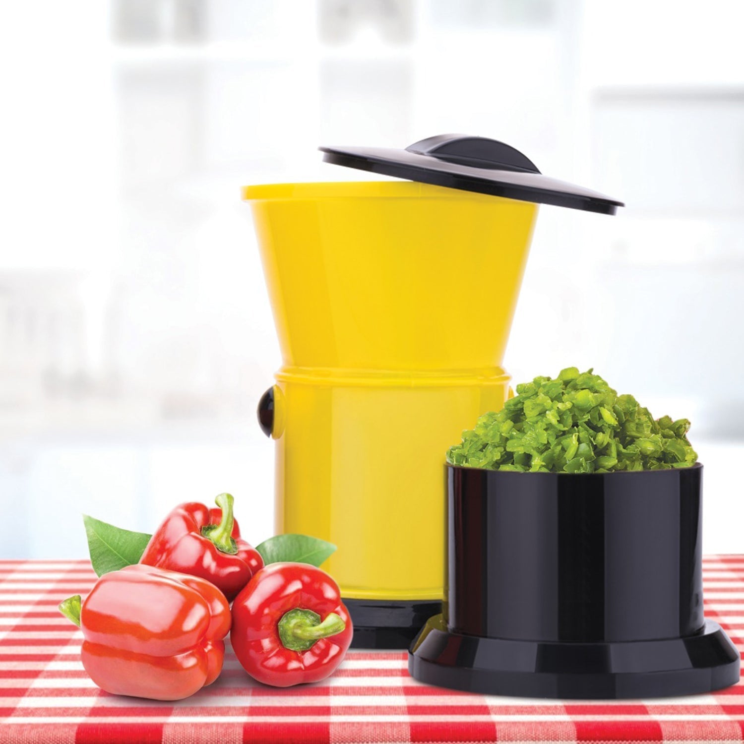 2674 Round Chilly Cutter and grinder tool with effective sharp chopping and cutting blade system. 2674 Round Chilly Cutter and grinder tool with effective sharp chopping and cutting blade system.